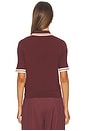 view 3 of 4 Laurie Tipped Short Sleeve Polo in Rosewood