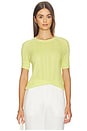view 1 of 4 Teresa Rib Short Sleeve in Endive