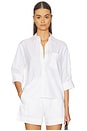 view 1 of 4 Lucia Poplin Shirt in White