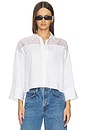 view 1 of 4 Elly Short Sleeve Shirt in White