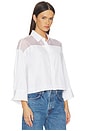 view 2 of 4 Elly Short Sleeve Shirt in White