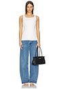 view 4 of 4 Lola Linen Boatneck Vest in White