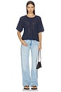 view 4 of 4 CAMISETA CUELLO REDONDO MORGAN  in Navy