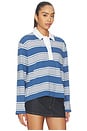 view 2 of 4 Kelly Stripe Polo Long Sleeve in Blue Multi