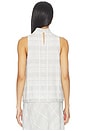 view 3 of 5 Adela Plaid Top in White Plaid