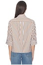 view 3 of 5 Lucia Shirt in Brown Stripe