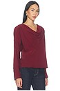 view 2 of 4 Vinnie Silk Blouse in Red
