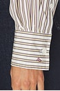 view 6 of 5 Marin Cropped Striped Shirt in Tan Stripe