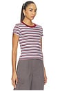 view 2 of 4 Kelly Stripe Perfect Tee in Blue Pomegranate