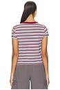 view 4 of 4 Kelly Stripe Perfect Tee in Blue Pomegranate