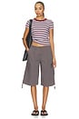 view 5 of 4 Kelly Stripe Perfect Tee in Blue Pomegranate