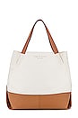view 1 of 6 Passenger Oversized Tote Bag in White Canvas