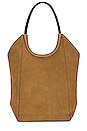 view 1 of 4 BOLSO SHOPPER REMI in Golden Brown Suede