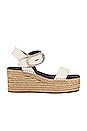 view 1 of 5 Ansley Buckle Espadrille Wedge in Antique White