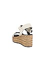 view 3 of 5 Ansley Buckle Espadrille Wedge in Antique White