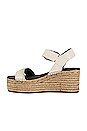 view 5 of 5 Ansley Buckle Espadrille Wedge in Antique White