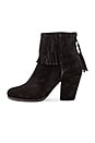 view 5 of 5 Newbury Fringe Bootie in Black Suede