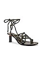 view 2 of 5 Infinity Heeled Tie Sandal in Olive Night