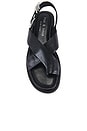 view 4 of 5 Gia Toe Loop Sandal in Black