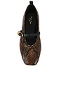 view 4 of 5 Spire Mary Jane Flat in Brown Snake