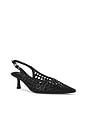 view 2 of 5 Brynn Slingback Heel in Black Woven
