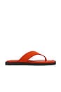 view 1 of 5 Gracie Thong Sandal in Red Satin