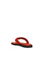 view 3 of 5 Gracie Thong Sandal in Red Satin