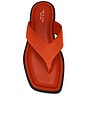 view 4 of 5 Gracie Thong Sandal in Red Satin