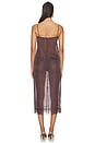 view 3 of 3 ROBE DRESS in Chocolate Brown