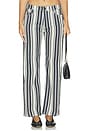 view 1 of 6 Stripe Straight Jean in Chalk & Midnight