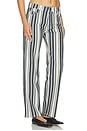 view 2 of 6 Stripe Straight Jean in Chalk & Midnight