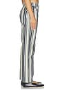 view 3 of 6 Stripe Straight Jean in Chalk & Midnight