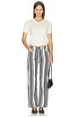 view 5 of 6 Stripe Straight Jean in Chalk & Midnight