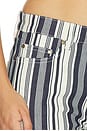 view 6 of 6 Stripe Straight Jean in Chalk & Midnight