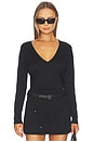 view 1 of 4 Silk Cashmere V Neck Sweater in Ink