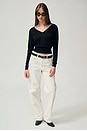 view 1 of 7 Silk Cashmere V Neck Sweater in Ink