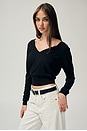view 3 of 7 Silk Cashmere V Neck Sweater in Ink