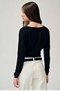 view 4 of 7 Silk Cashmere V Neck Sweater in Ink