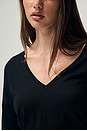 view 5 of 7 Silk Cashmere V Neck Sweater in Ink