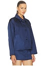 view 2 of 4 Satin Jacket in Midnight