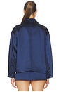 view 3 of 4 Satin Jacket in Midnight