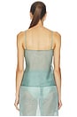 view 3 of 4 Organza Cami Top in Seafoam