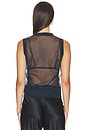view 3 of 4 Sheer Knit Vest in Sapphire