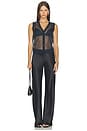view 4 of 4 Sheer Knit Vest in Sapphire