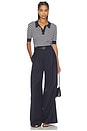 view 4 of 4 Stripe Knit Polo in Midnight & Chalk