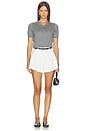 view 4 of 4 V-neck Knit Tee in Pebble