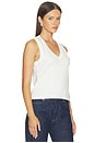 view 2 of 4 V-neck Tank in Chalk