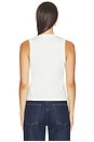 view 3 of 4 V-neck Tank in Chalk