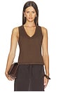 view 1 of 4 V-neck Tank in Truffle