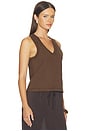 view 2 of 4 V-neck Tank in Truffle